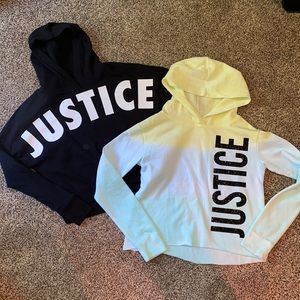 Justice Crop Hoodie